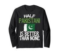 Half Pakistani Is Better Than Ninguno Funny Pakistan Quote Manga Larga