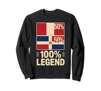 Half Peruvian Dominican Republic 100% Legend Peru Sudadera