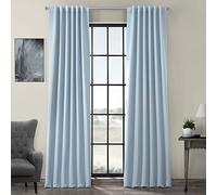 Half Price Drapes Mitad de Precio Cortinas boch-134308 - 84 Opaco Cortina, Frosted Blue, 50 x 96