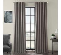 Half Price Drapes Mitad de Precio Cortinas boch-134308 - 84 Opaco Cortina, Neutral Grey, 50 x 96