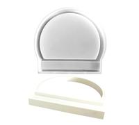 Half Ring Resin Casting Mold, Silicone Jewelry Craft Molds, Flexible Rings Set, Easy Release Epoxy for Candles, Candy, Crafts, Home Decoration, Handmade, Accessories Making, 7.01x7.68 Inches