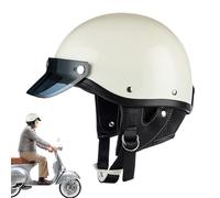 Half Shell Casco, Moto Half Casco, Casco de moto Cruiser, Gorra abierta de open-cara pesada ligera para Scooter Racing Street Motocross Cruiser