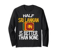 Half Sri Lanka Is Better Than None Cita Divertida de Sri Lanka Manga Larga