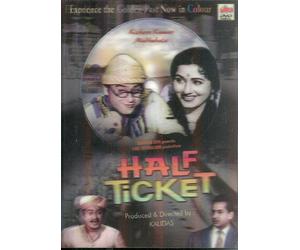 Half Ticket Hindi DVD in Color Fully Boxed and Sealed Experience the Golden Past in Color