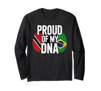 Half Trinidadian Brazilian Roots Proud of My DNA Manga Larga