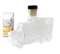 Half Truck Whisky Bottle - 375 ml DEPÁNGULO DE LOCOR VINTAGE CON UNQUE COSOR | Envase de vidrio premium para alcohol | Botella de whisky decorativa para bar y hogar | En barras únicas p