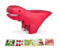 HALFTOYS Dinosaurios de Juguete - Juegos con Animales de Juguete para Niños 3 Años - Juegos Educativos y Creativos con Rompecabezas Magnético y Diorama de Papel - Juegos de Dinosaurios t Rex