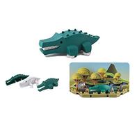HALFTOYS HA006 Collectibles Juego de animales magnéticos, rompecabezas 3D de León, Juguetes educativos para niños de 3 años (cocodrilo)