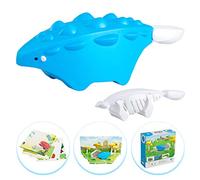 HALFTOYS Rompecabezas de dinosaurios 3-D con imanes y dioramas de papel, ANKYLO dinosaurio rompecabezas bloques de construcción de juguete para niños de 3 años