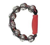 Halilit Hi-Lo Tambourine. High-end Half Moon Shape Cutaway Hand Percussion Musical Instrument. Percussionists of All Levels. Teens & Adults (Red)