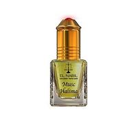 Halima Musc El Nabil Perfume de 5 ml de aceite (sin alcohol, de alta calidad, oriental, árabe, almizcle, perfume natural, ámbar, madera de águila, esencial, attar scent)