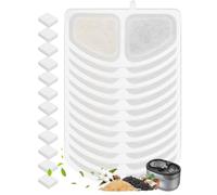 Haliya 24 filtros para fuente de agua Oneisall Ultra Silent de 2,5 L para gatos, filtro con triple filtración de alta eficiencia, 12 filtros de repuesto para fuente de gatos + 12 filtros de espuma (12