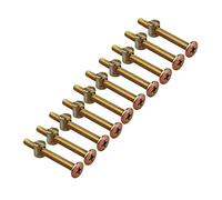 HALJIA 10 pcs muebles cuna cama cuna cama de madera silla ranurada tornillo de cabeza Allen con tuercas M6 x 60 MM