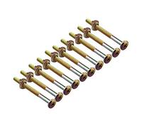 HALJIA 10 pcs muebles cuna cama cuna cama de madera silla ranurada tornillo de cabeza Allen con tuercas M6 x 80 MM