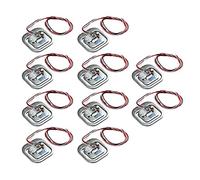 HALJIA 10 Piezas Sensores de Carga Corporal de 50 kg de Resistencia, Compatible con Bricolaje, Arduino, etc., Carga de la Célula de Carga Corporal Sensor Resistencia Deformación Medio Puente