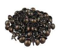 HALJIA 100 piezas 10 x 9 mm Vintage decorativo clavos para tapicería Stud para joyas caja de regalo de bronce antiguo sofá decoración