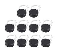 HALJIA 10PCS 2 x CR2032 General Coin Button Cell Holder Socket con la Tapa, Adaptador de la Batería Clip Socket Container Box Case Negro con On/Off Switch y Cables