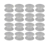 HALJIA 16 ventosas de doble cara de silicona para acuario, pecera, ventosa, ventosa para ventana, tanque de peces, transparente