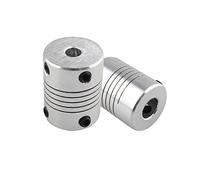 HALJIA 2 pcs motor paso a paso Flexible Couplings 5 mm a 8 mm NEMA conjunta conector acoplador 25 mm Longitud Compatible con RepRap 3d impresora CNC máquina