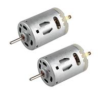 HALJIA 2 piezas 385 Micro Motor DC 12V 10000RPM 2.3mm Eje Micro Cepillo de Carbono de Imán Fuerte Motor DC para Juguetes DIY