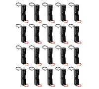 HALJIA 20 Piezas 3.7V 18650 Batería Poseedor Caso El Plastico Tapa de la Batería Caja de Almacenamiento, 3.7V 18650 Caja de Soporte de Batería de Plástico con Cables Ranura única