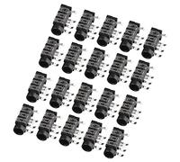 HALJIA 20 Piezas Montaje en PCB 3 Pines 3 terminales Conector Hembra de Conector de Audio Hembra de 3,5 mm