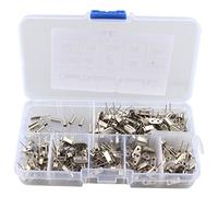 HALJIA 200pcs 10 Valor 32.768 kHz ~ 48 mhz DIY cristal de cuarzo Oscilador Assorted Kit Set Surtido con caja de plástico
