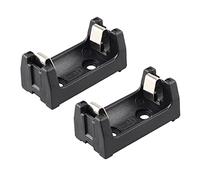 HALJIA 2PCS ER14250 1 / 2AA Soporte de Batería, 1 × 3.6V 14250 Caja de Batería con Pines 1 Ranura Soporte de Batería Enchufe Caja de Almacenamiento de Batería Negro