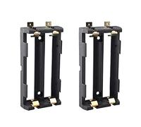 HALJIA 2PCS SMD 18650 Soporte de Batería, 2 × 3,7 V 18650 Caja de Almacenamiento de Batería SMD 2 Ranuras con Pines para SMD 18650 Fuente de Alimentación de Carga DIY