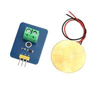 HALJIA 3.3V 5V Cerámica Piezo Sensor de Vibración Analógico de Salida, Sensores de Piezoelectricidad Controlador Componentes Electrónicos Módulo de Sensor Kit DIY Compatible con Arduino UNO Rev3
