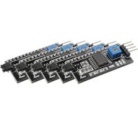 HALJIA 5 pcs LCD1602 Adaptador Board Módulo IIC I2 C TWI SPI Serial Interfaz DC 5 V Compatible con Arduino 1602 2004 LCD Display