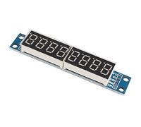 HALJIA 5 V 7219 8 dígitos LED rojo Display Control Módulo 7 Segmentos Tubo Digital Compatible con Arduino MCU