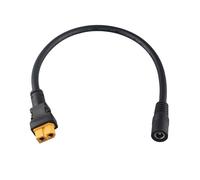HALJIA Cable de alimentación DC5521 hembra a XT60 hembra de 30 cm, conector CC a XT60, adaptador de 5,5 x 2,1 mm, cable de carga para drones, monitor FPV, estación de carga portátil, paneles solares