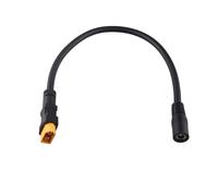 HALJIA Cable de alimentación DC5521 hembra a XT60 macho de 30 cm, conector CC a XT60, adaptador de 5,5 x 2,1 mm, cable de carga para drones, monitor FPV, estaciones de carga portátiles, paneles