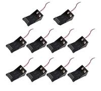 HALJIA - Caja de Almacenamiento de batería de 9 V con Cables de Alambre, 10 Unidades