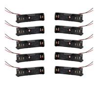 HALJIA - Caja de Almacenamiento para Pilas (1,5 V, 10 Unidades, Incluye Cables de Cable)