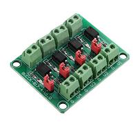 HALJIA PC817 - Adaptador de placa aislante para Optocoupler de 4 canales, módulo convertidor de control de voltaje, 3,6-30 V, módulo aislado fotoeléctrico para conductor, PC 817