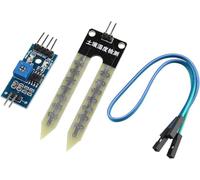 HALJIA suelo higrómetro módulo de detección del suelo humedad Sensor de agua sistema de riego automático Compatible con Arduino Robot Smart Car