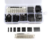 HALJIA Surtido de puntas y conectores macho-hembra de 2,54 mm para cable puente (310 piezas)