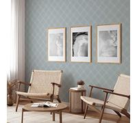 Hall & Perry Papel pintado extraíble con diseño de Bradbury, color azul Stardew, rollo de 17.7 x 198 pulgadas