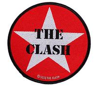 Halle 15 Clothes Parche The Clash Red Star The Clash Patch tejido y licenciado.