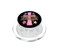 Hallelujah Christian Girls Pink Cross Preppy Doodles Stars PopSockets PopGrip para MagSafe