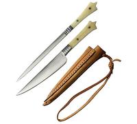 Haller - Juego de Cuchillo y trinchador al Estilo Medieval