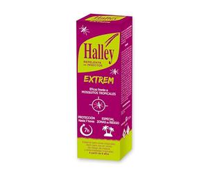 HALLEY - EXTREM Repelente de Insectos | Para Zonas Tropicales de Alto Riesgo | Eficacia Hasta 7 Horas. Eficaz frente a Mosquito Tigre y Mosquitos Tropicales | Protección con IR3535 30% | 6 Años +