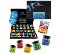 Hallingers Tee Deluxe 24 Edition Happy Birthday - Calendario de té (24 unidades, en caja de lujo, 240 g), color blanco