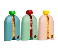 HÅLLIS The Swedish Squeeze Pouch Holder - Paquete de 3 - El producto para bebé que no sabías que te estabas perdiendo - Disfruta de un aperitivo sobre la marcha - No más limpiezas desordenadas - Se