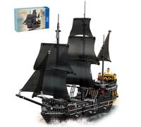 Hallisun Juego Bloques construcción Barco Pirata Miniatura, Bloques Barco Pirata King, Kit Modelo Barco Pirata, Regalos cumpleaños Navidad para Adultos, niños y niñas 14 años en adelante, 920 Piezas