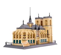 Hallisun Juego Bloques construcción la Catedral Notre Dame, Kit Modelos arquitectónicos Historia mundialmente Famosa, Juego colección monumentos Famosos para Adultos niños Mayores 8 años 1382 Piezas