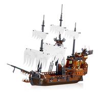 Hallisun Juguete de Bloques, Kit de Modelo de Barco Pirata de Tamaño Estándar, Construcción Creativa de Barco Pirata, Adolescentes, Niños y Niñas de 8+ años, 1182 Piezas