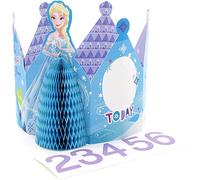 Hallmark 25525294 - Tarjeta de cumpleaños con diseño de corona y edad de Disney Frozen